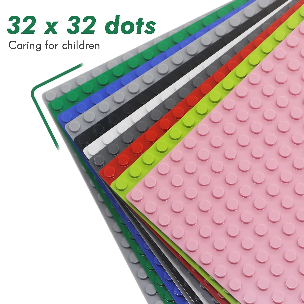 32*32 Dots Baseplate Building Blocks City Classic Base Plate Small Size Street Road DIY Construction Plastic MOC Brick Toys | Игрушки и