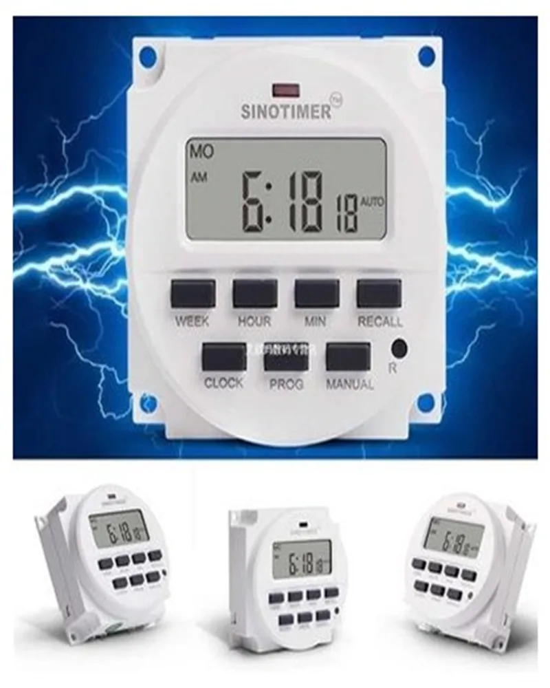 TM618N/12V DC 24VDC 110V AC 220VAC Digital Timer Switch Control Time relay | Обустройство дома