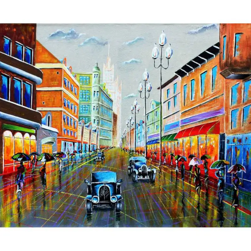 Набор для рисования по номерам на холсте без рамки 40 х50 см | Дом и сад