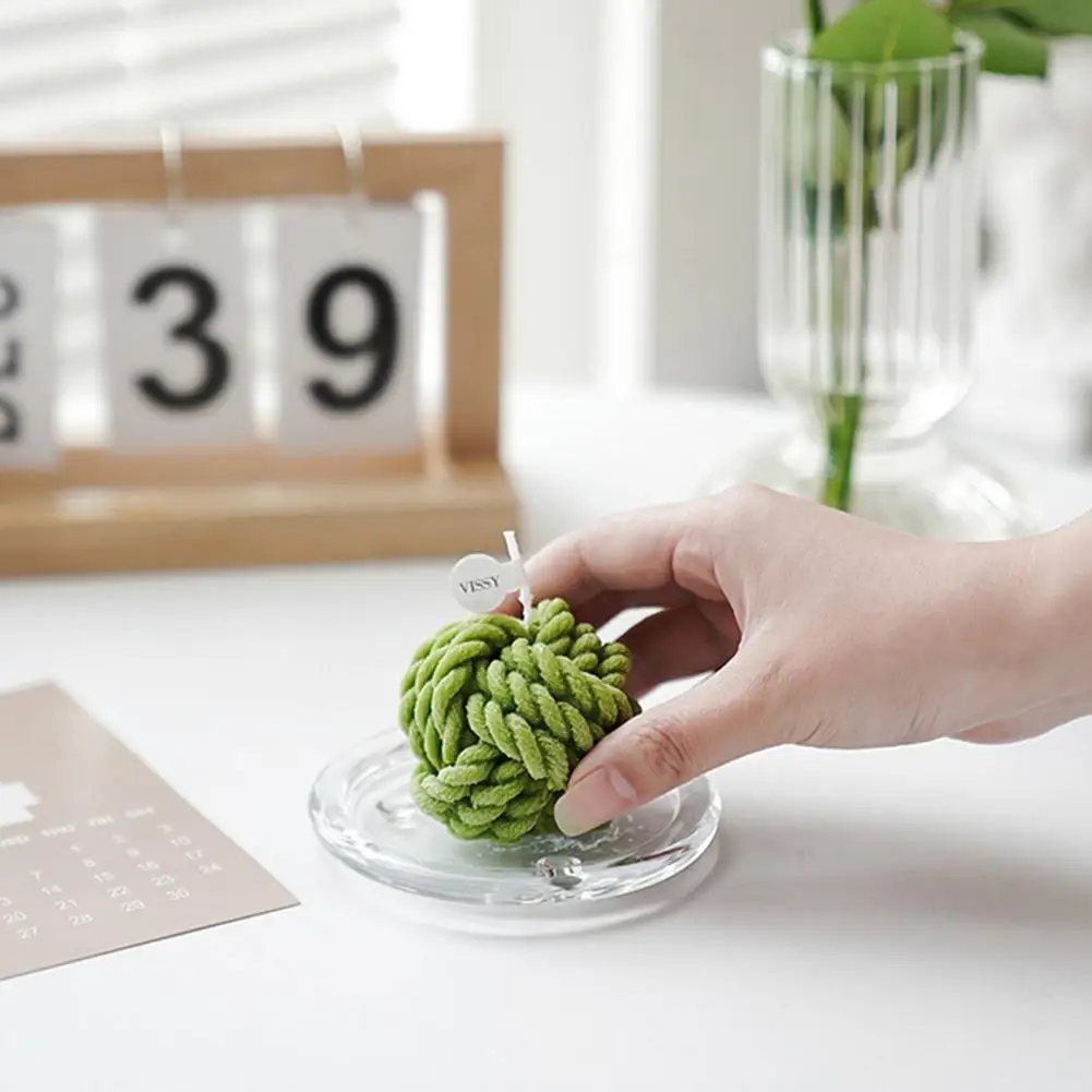 Пряжа шар свеча сделай сам грубая шерсть дизайнерская Ароматерапия Свеча для