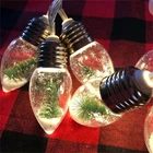 Элегантная гирлянсветильник в форме яблока, Рождественская елка, снежный шар, светодиодная лампочка, праздничные украшения, световые украшения для вечеринок