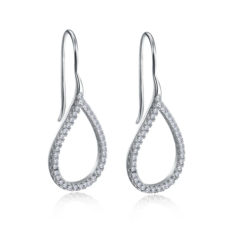 ORSA JEWELS модное ожерелье с подвеской в виде сердечко серебряного цвета, длинная цепочка, ожерелье с австрийским кубическим цирконием ААА для женщин ON129 - Окраска металла: OE163