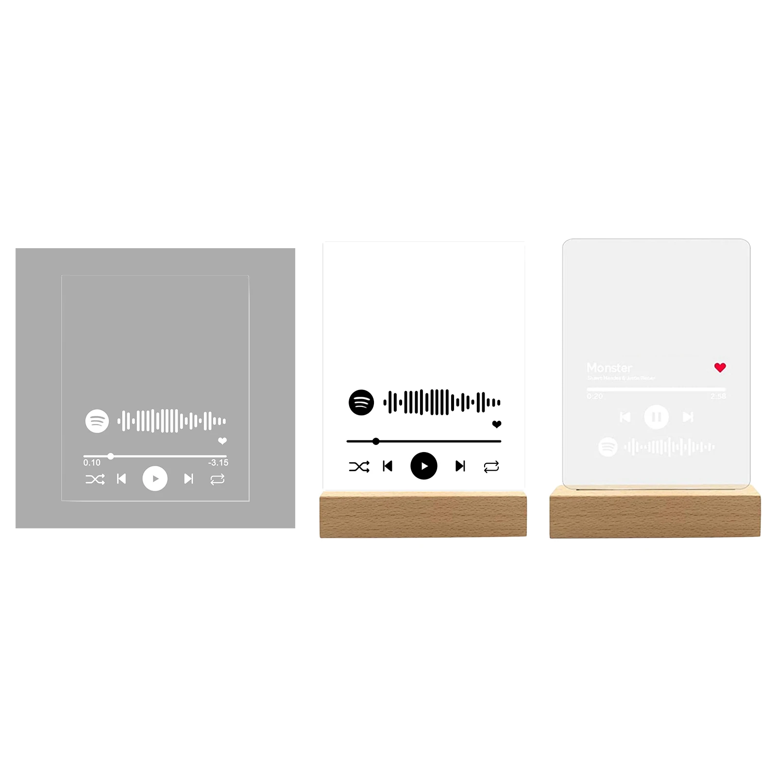 Настольный персонализированный акриловый чехол для песни фотоальбом табличка