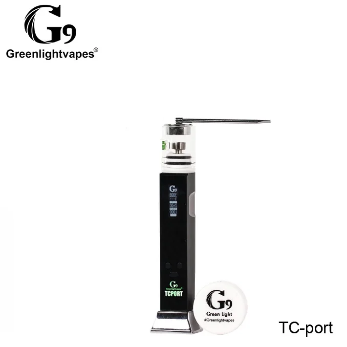 G9 TC Port able Dab Rig Enail с Ti/керамической/кварцевой тарелкой для ногтей контроль