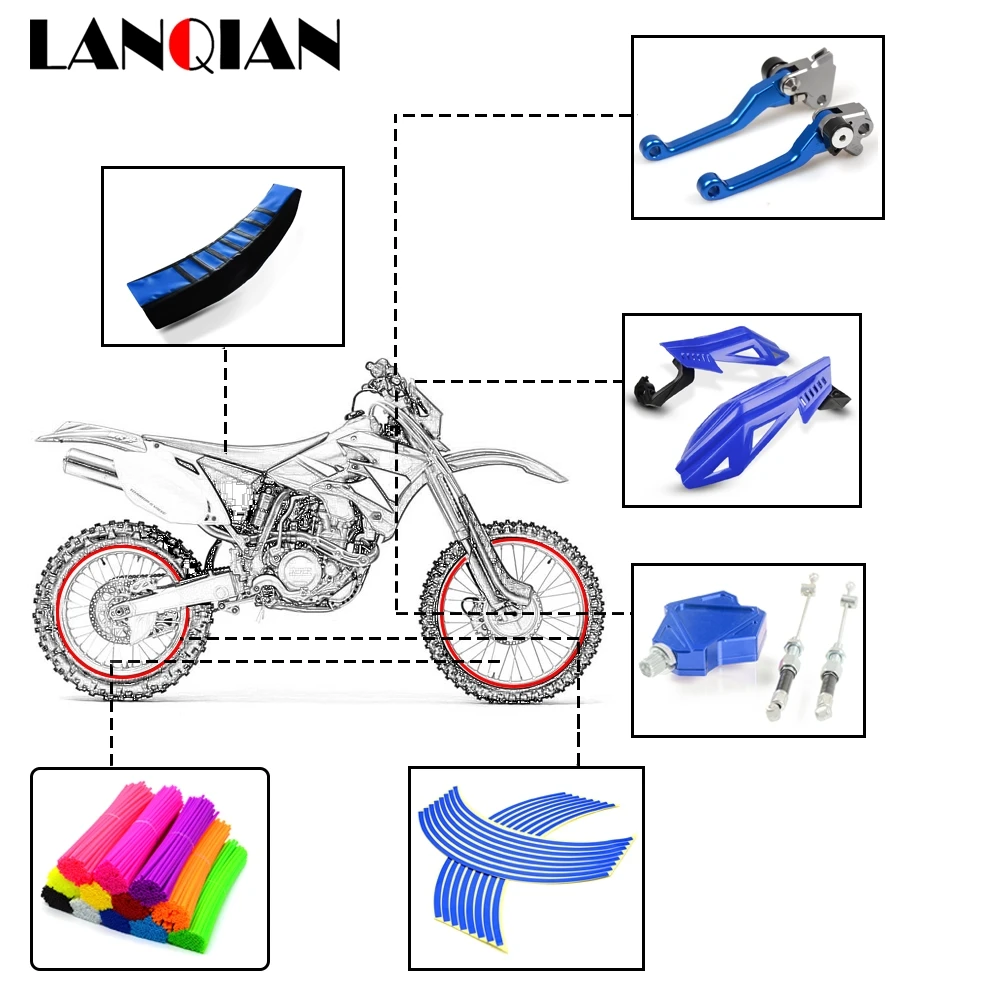 Аксессуары для мотоциклов рычаг сцепления руль Yamaha YZ WR TTR XT DT 80 85 125 230 250 426 450 600 F FX X