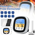 Цифровой кухонный термометр для мяса, водонепроницаемый измеритель температуры из нержавеющей стали, для барбекю, приготовления пищи