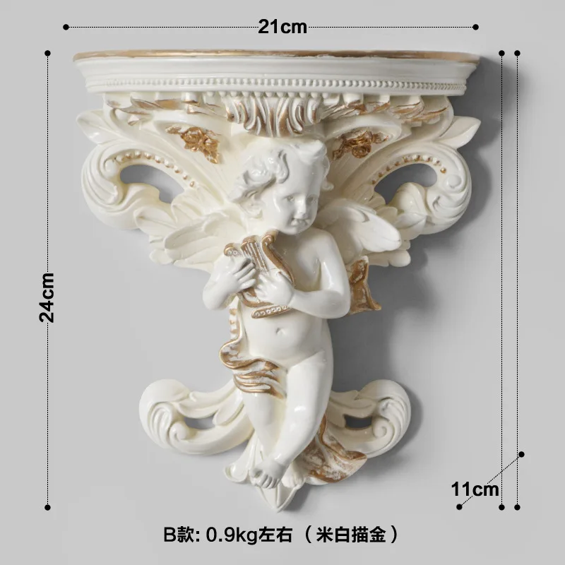 

European creative angel wall flower pot wall vase living room stereo wall decoration wall hanging resin crafts wy10248