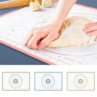 1pc 4060cm kitchen gadget baking pastry reusable nonstick star pattern with scale flour rolling mat silicone kneading dough pad