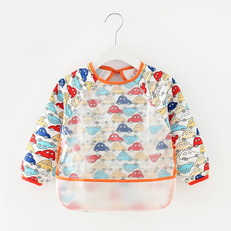 Детские фартуки нагрудники Водонепроницаемый с длинным рукавом для мальчиков