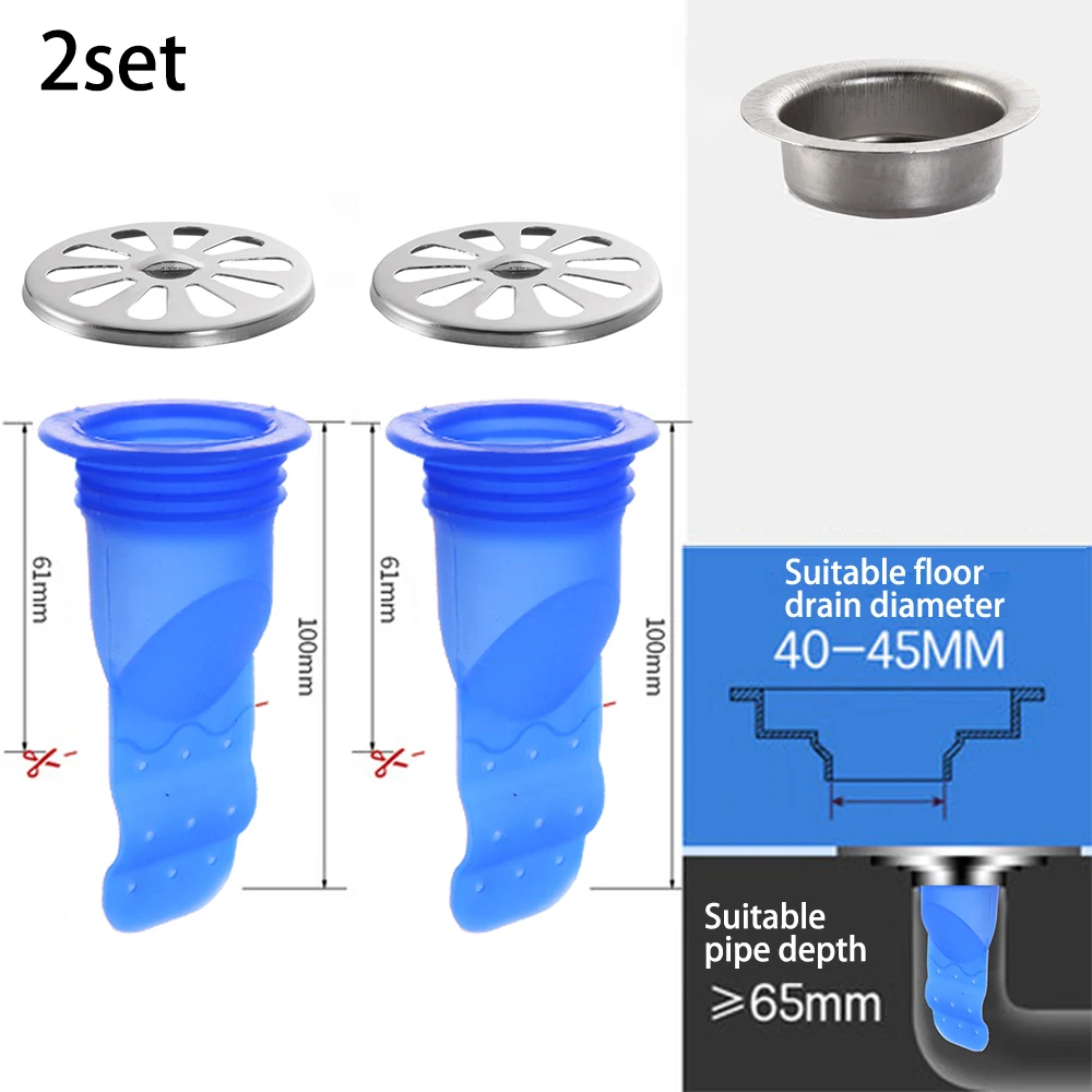 2 набора дезодорант силиконовый сердечник канализационная труба уплотнительное