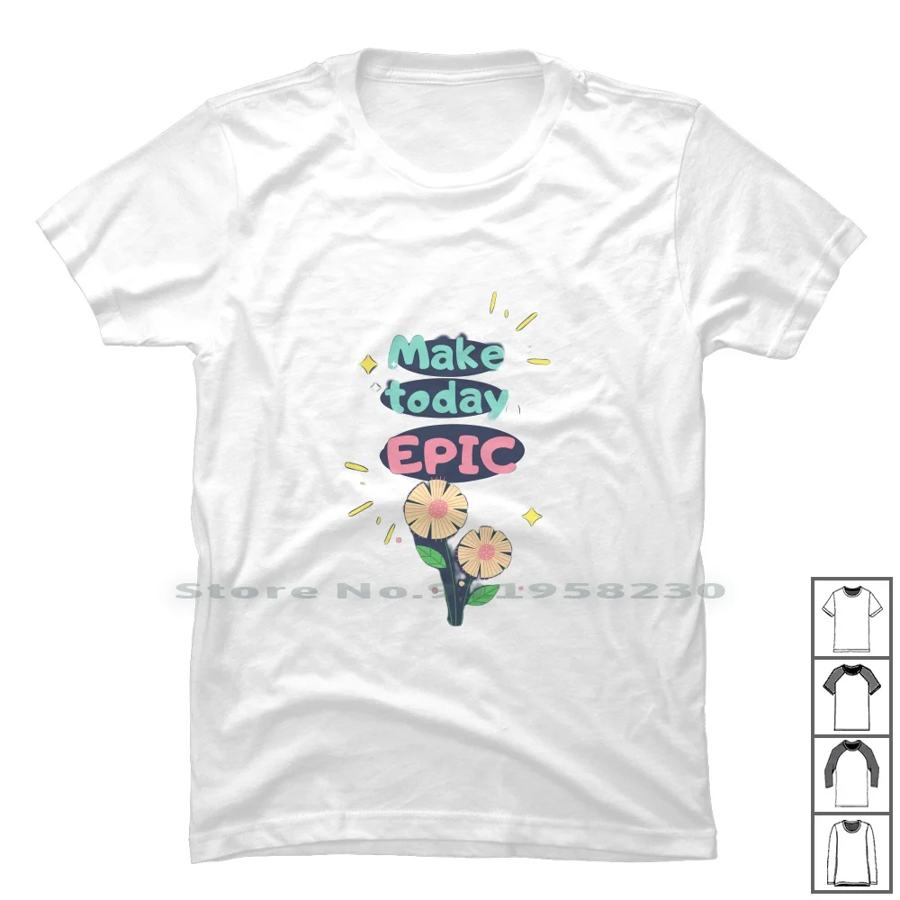 

Футболка Today Epic из 100% хлопка с цветами