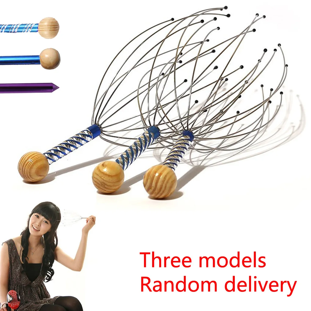 

Hot Sale 1PC/2PCS Head Scalp Neck Equipment Stress Release Relax Massage Body Massager Head Massage Tools Random Color