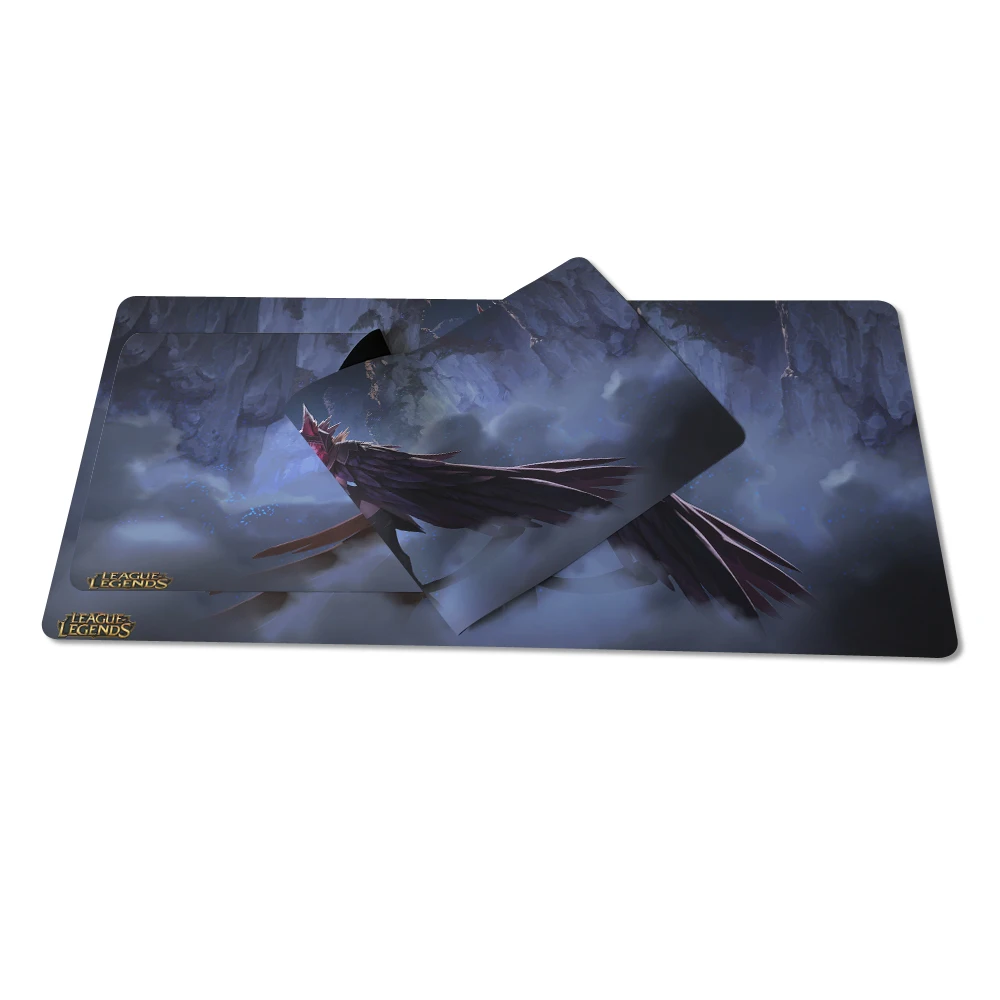 Large Size mouse pad Plain Extended Water-resistant Anti-slip Natural Rubber Gaming mousepad Desk M Rakan and Xayah Hero |