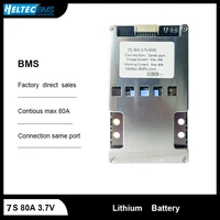 heltec wholesale 24v bms 7s 80a ternary lithium battery protection board for 24v electric bicycle electric tools within 1200w