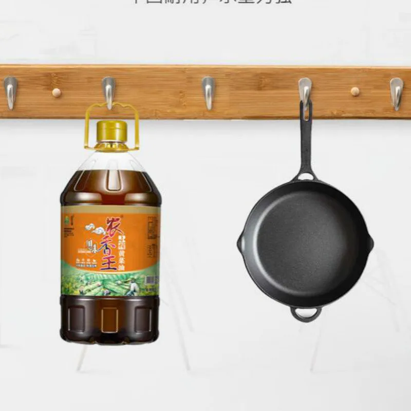 

Perforated Hot Clothes Hook Rack Wall Hanging Porch Key Hook Bathroom Wall Hanger Solid Wood Creative Wall Coat Rack G8156