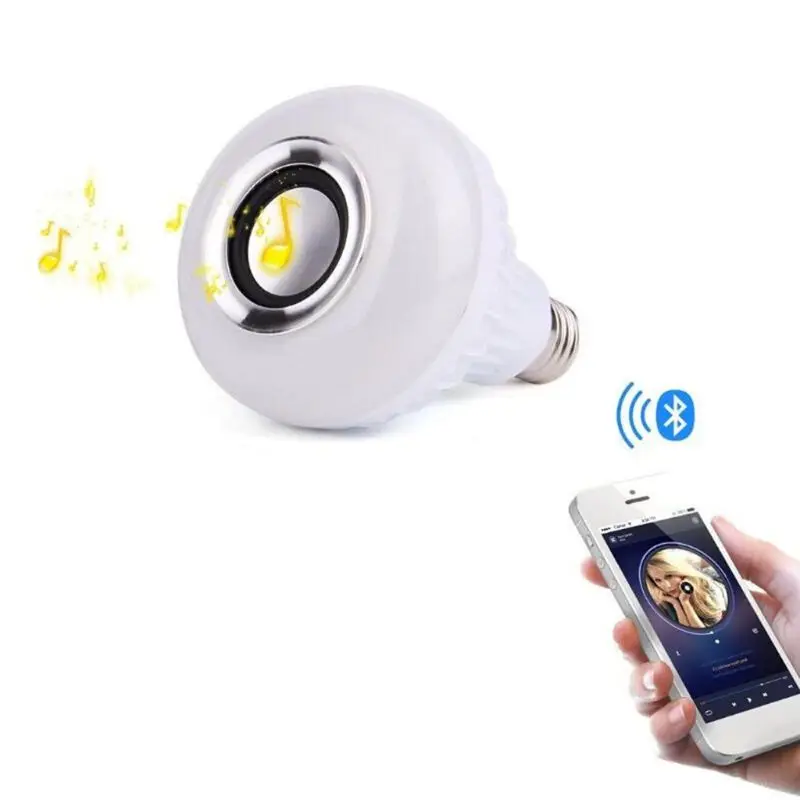 

2020 Hot Sale12W RGBW Bluetooth LED Light Music Bulb Speaker RGB Color Smart Wireless E27