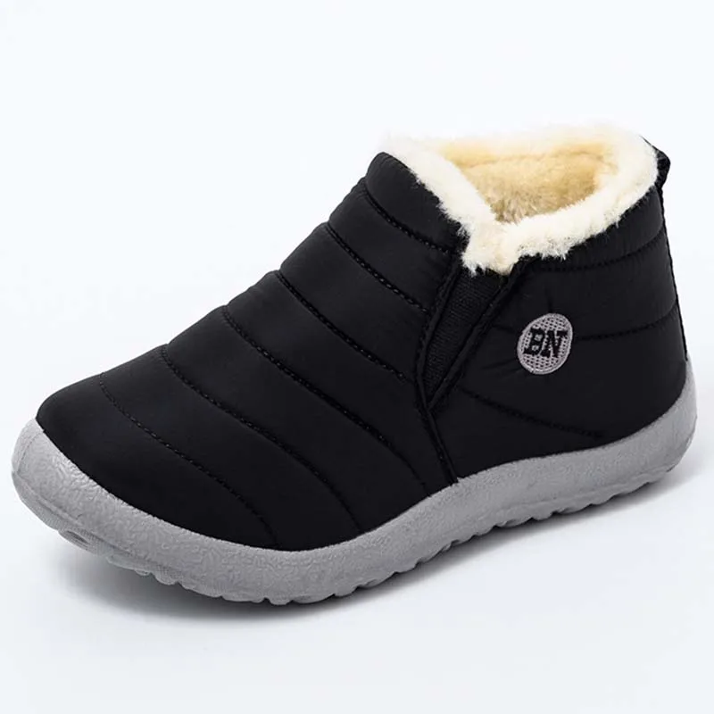 Women's Warm Shoes Casual Snow Platform Boots Cotton Fabric Waterproof Non-Slip Fur Women Boots Winter Female Shoes Botas Mujer