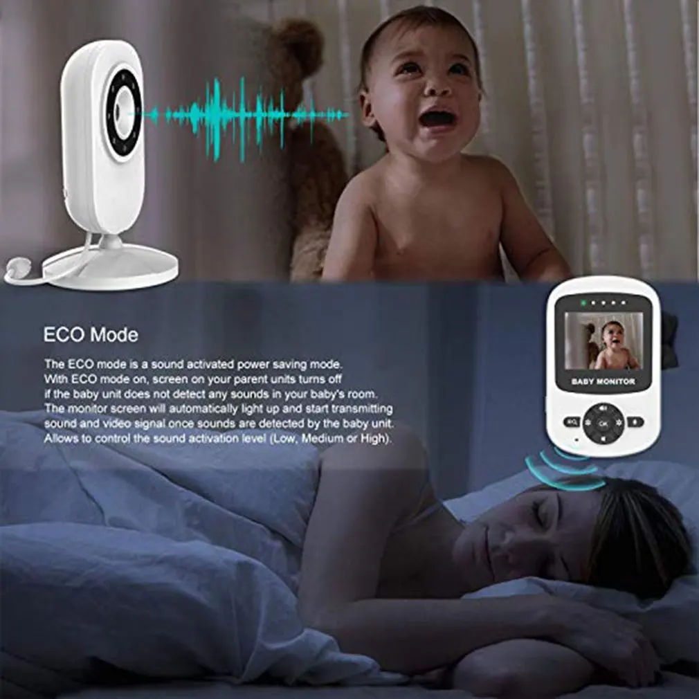 Видеоняня с камерой 1080P цифровой 2 4 ГГц беспроводной видео монитор датчиком