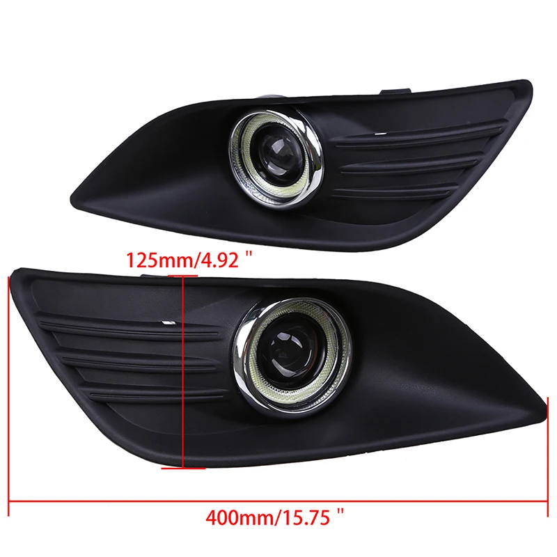 POSSBAY туман светильник лампы выпуклая линза угол глаза для Ford Focus MK2(DA3) 3D/5D 2008 2010