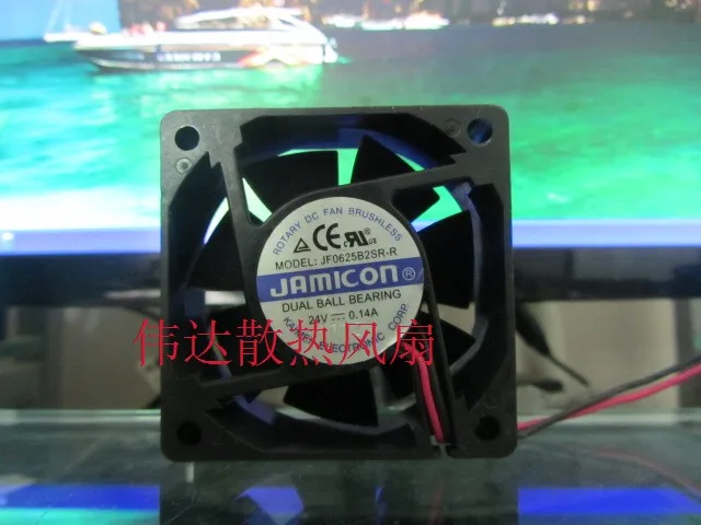 

Оригинальный 6025 jf0625b2sr-r DC24V 0.14a охлаждающий вентилятор