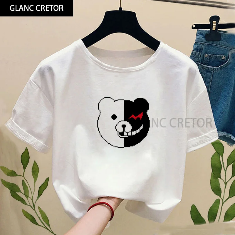 

Janpan Anime T-shirt with Print Women Fashion Truth and Lies Game Funny Graphic Tee Shirt Casual Short Sleeve Tops