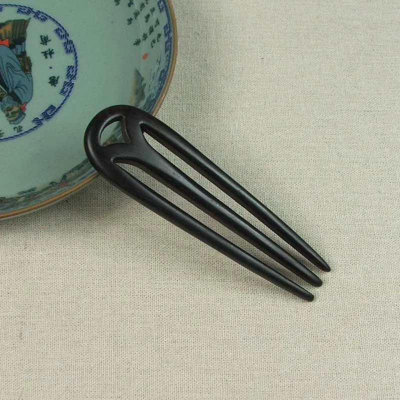 

Hair Jewelry Hand-Carved Wood Sticks Hairpins U Shape Ebony Bridal Headwear hair comb hair accessories ornaments new fashion