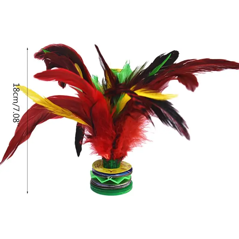 

New 5pcs Colorful Feathers Kick Shuttlecock Chinese Jianzi Foot Sports Outdoor Toy Game