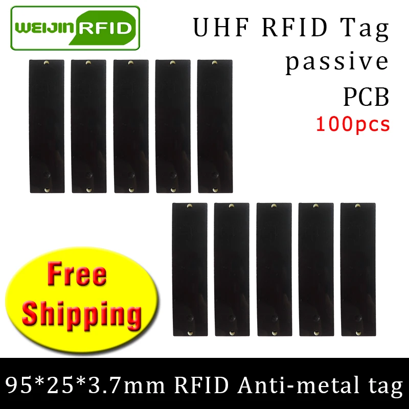 UHF RFID Метка 915 МГц 868 Alien H3 EPC ISO18000 6c 100 шт. Бесплатная доставка 95*25*3 7 мм длинный