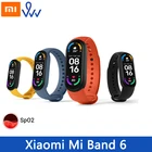 Смарт-браслет Xiaomi Mi Band 6, фитнес трекер с AMOLED экраном 5 цветов, с функцией измерения насыщенности крови SpO2, с поддержкой Bluetooth, водонепроницаемый
