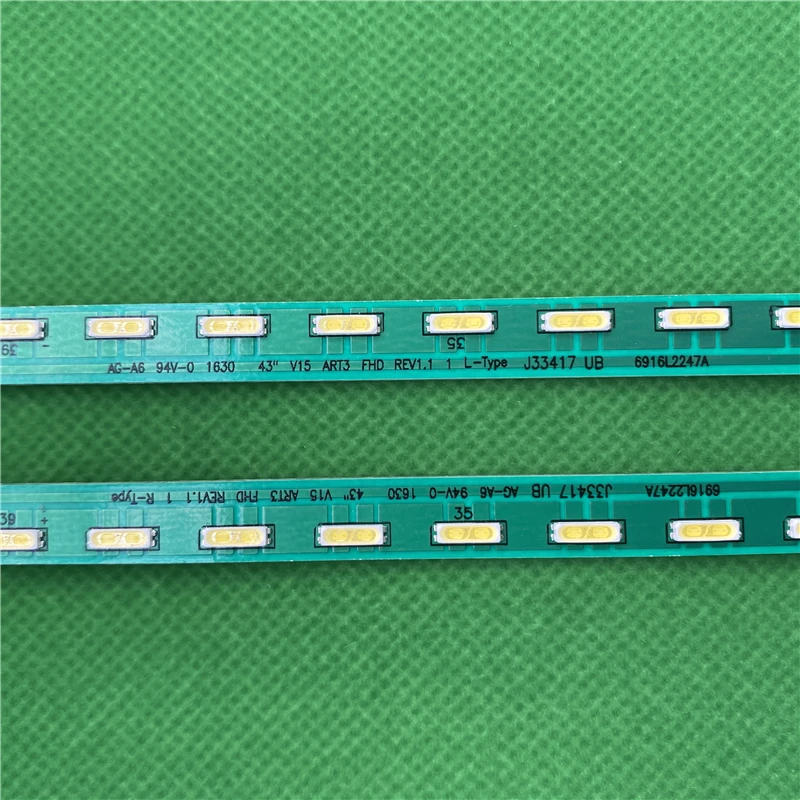 2PCS LED backlight strip 39 lamp for LG 43 V15 ART3 FHD R L 43LX540S 6922L-0145A 6916L2189A 6916L2188A LC430EUE FH M3 43SE3KB | Лампы и