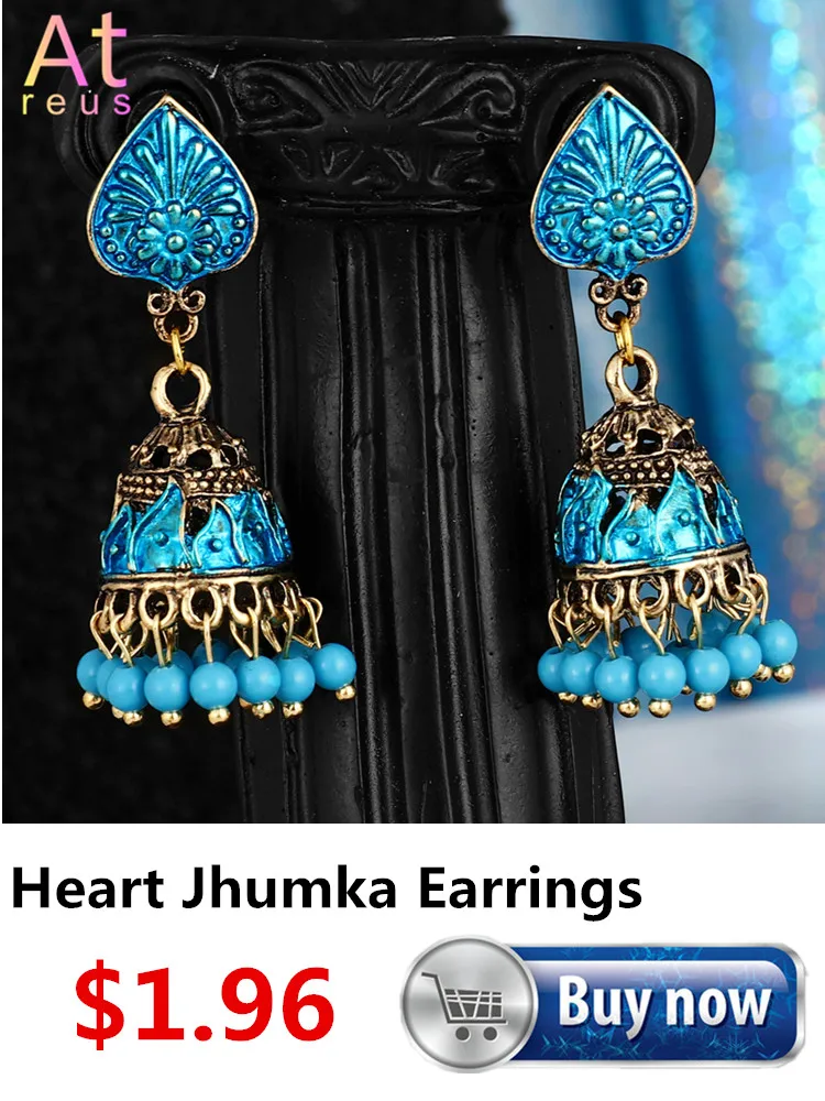 Индийские Jhumka серьги «Слоник» цыганские ювелирные изделия в стиле ретро этнические бусины в античном стиле висячие серьги с кисточками для женщин богемный подарок