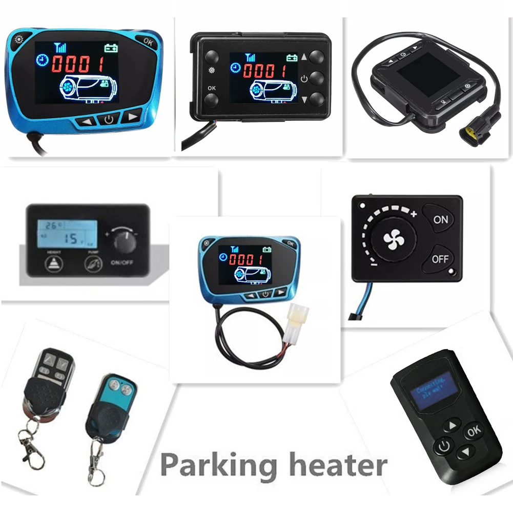 Universal Parking Heater Controller Kit 12V/24V LCD Monitor Switch+Remote Control Accessories For Car Track Diesels Air | Автомобили и