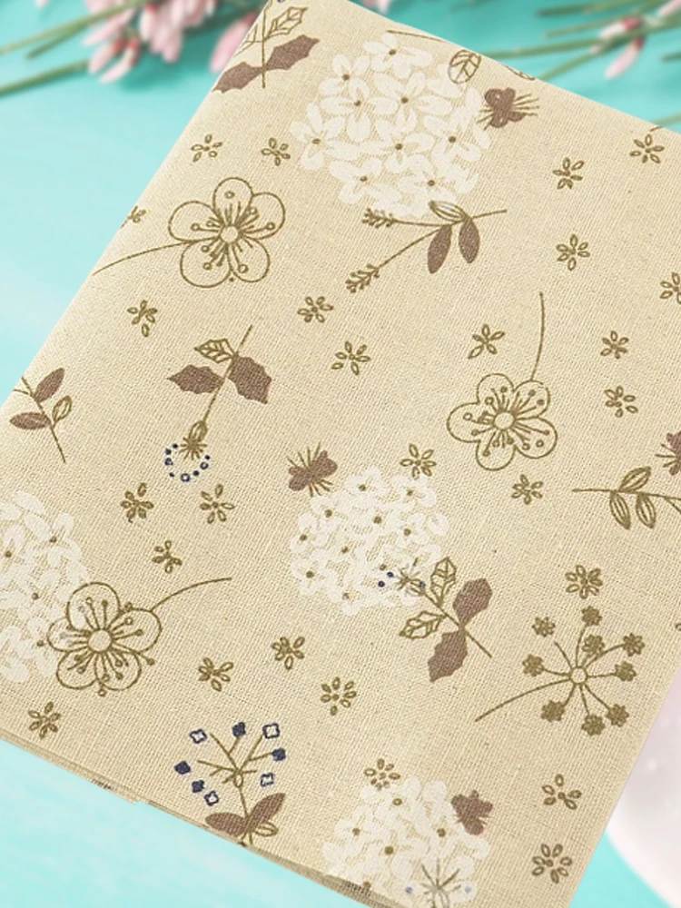 Лен Ткань цветы конструкции teramila Текстиль для дома хлопок Вышивание Материал tissu