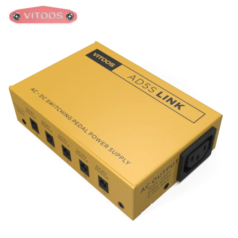VITOOS AD5S LINK AD5SL effect pedal power supply fully isolated Filter ripple Noise reduction High Power Digital effector