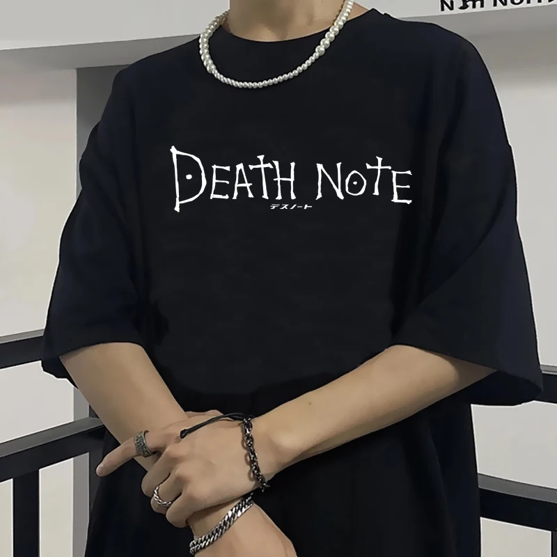 Japanese Anime T-shirt Death Note T Shirt Men Kawaii Cartoon Summer Tops Misa Amane Graphic Tees Harajuku Unisex Tshirt Male