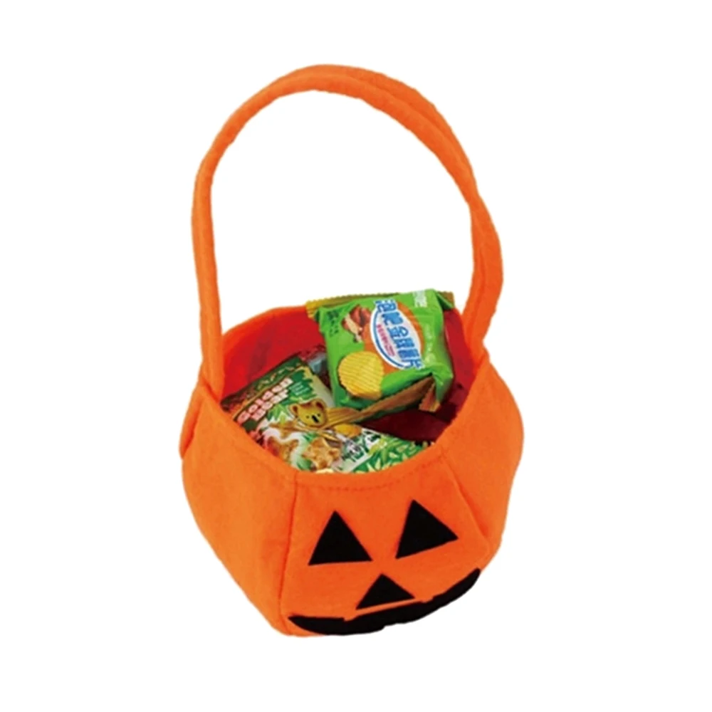 Хэллоуин Нетканая ткань складная сумка для хранения Тыква фонарь мешок конфеты