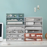 desk storage box creative home cosmetic storage cabinet office file storage multifunctional free combination debris storage box