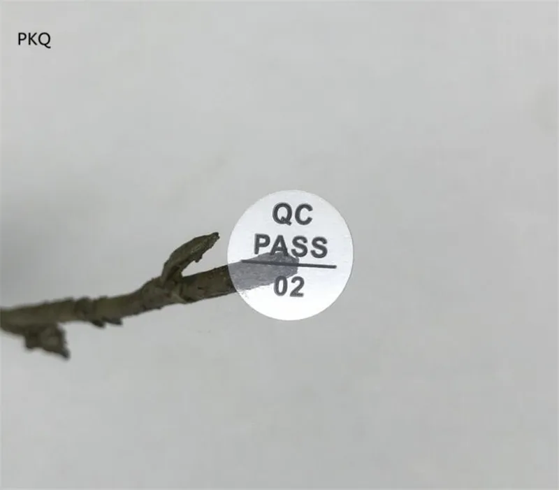 4000 шт QC PASS этикетка Прозрачная ПВХ клейкая наклейка прошла 01-10 Диаметр 1 см