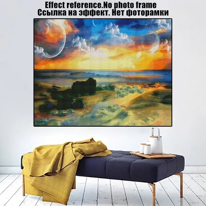 MIAODU Алмазная мозаика огненное облако 5D DIY алмазная живопись пейзаж полный