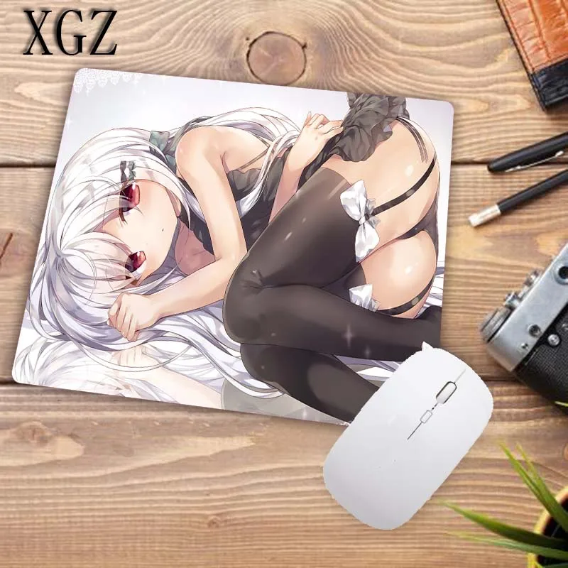 XGZ продвижение сексуальный коврик для мыши для девочек Аниме игровая клавиатура резиновый коврик мышь плеер ноутбук игра офис настольная панель 22x18 см
