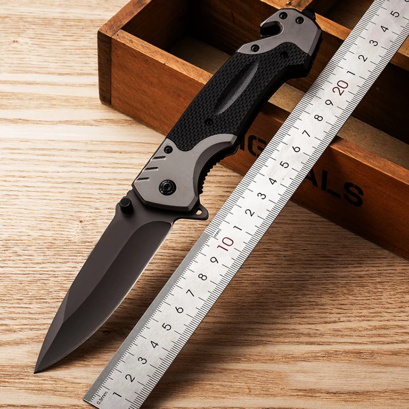 

9,0 дюймов 58HRC складной нож карманный нож тактический нож Выживание Охота 8Cr1 5 стальное лезвие ножи для кемпинга EDC инструмент с задней клипсо...