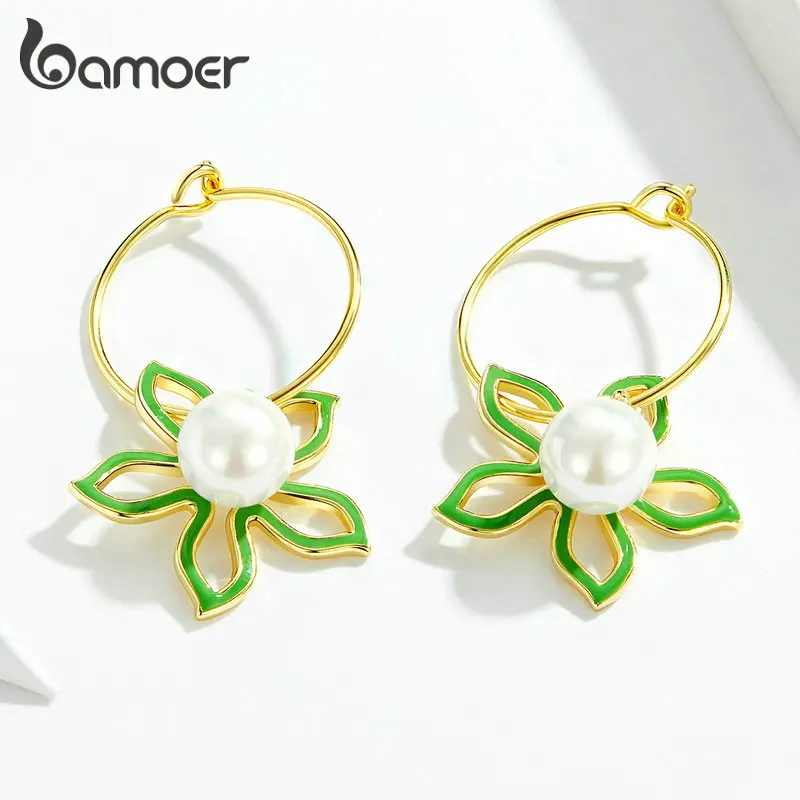 Женские серьги подвески из серебра 925 пробы с жемчугом|Серьги-подвески| |