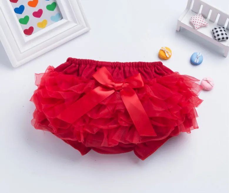 Кружевные трусы для девочек высокое качество трусики с оборками детские бантом