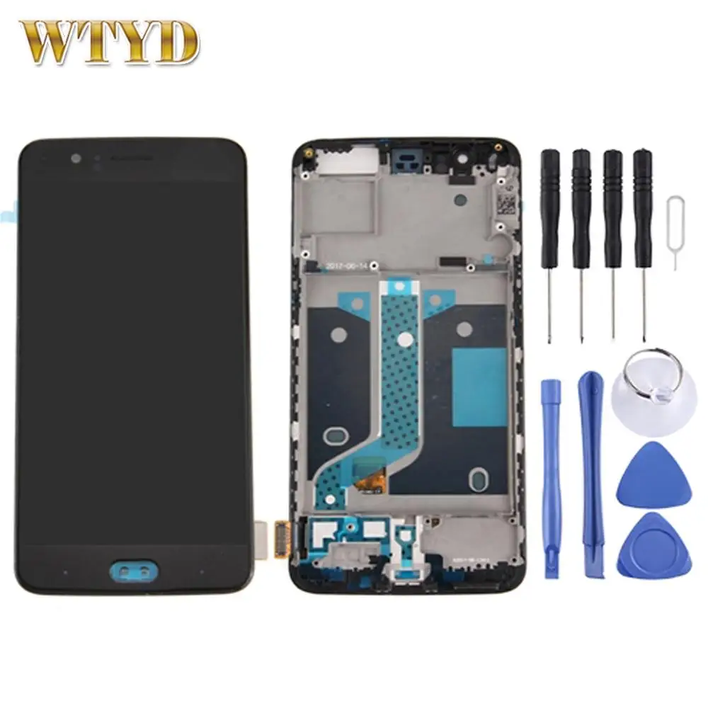 ЖК-экран с дигитайзером в сборе рамкой для OnePlus 5 сменная деталь смартфона