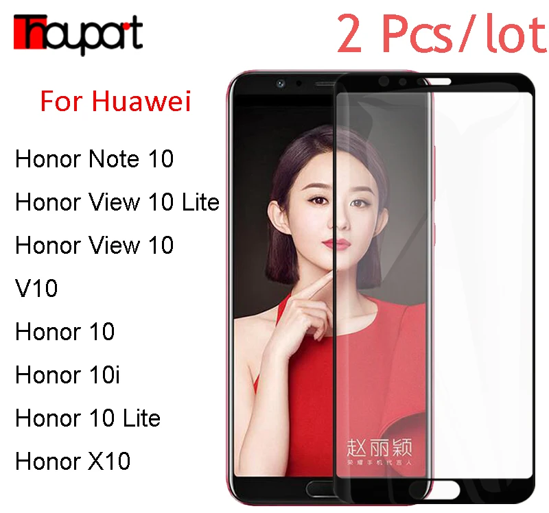 2 шт Полное закаленное стекло для Huawei Honor X10 V10 10i защита экрана жесткая пленка View 10
