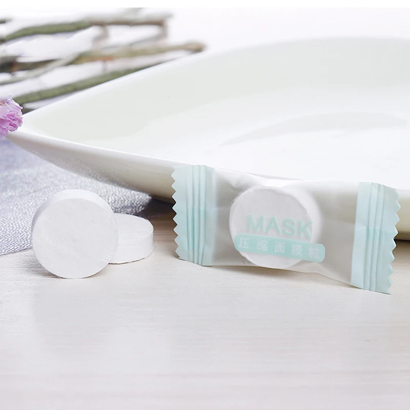 30 шт. одноразовая увлажняющая хлопковая маска|Средства для ухода и маски| |