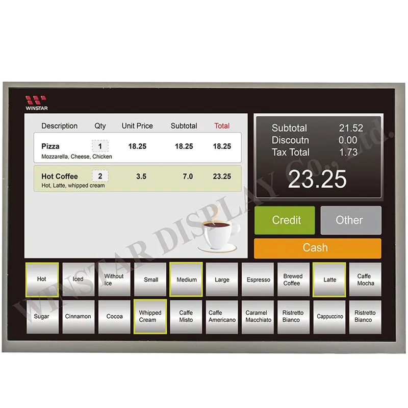 Winstar WF101GTYAPLNN0 WF101G-это жидкокристаллическая панель с высоким разрешением 10 1x1280