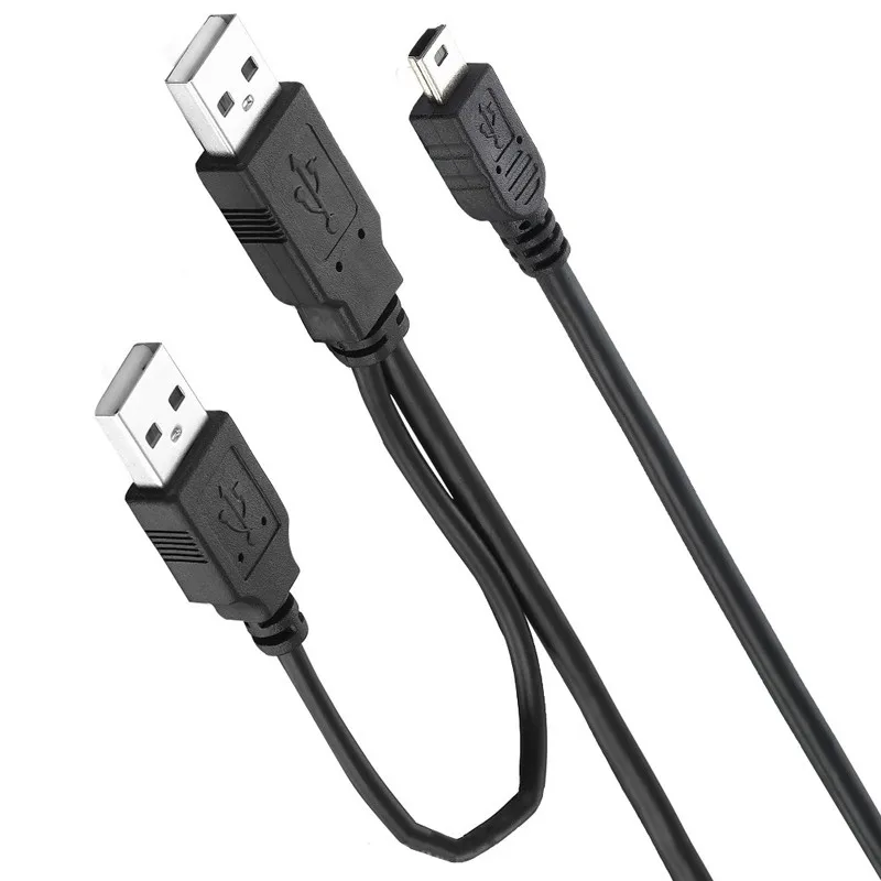 Кабель USB 2 0 типа A с разъемом Mini 5P + usb-кабель Папа-папа для разветвителя питания Y HDD