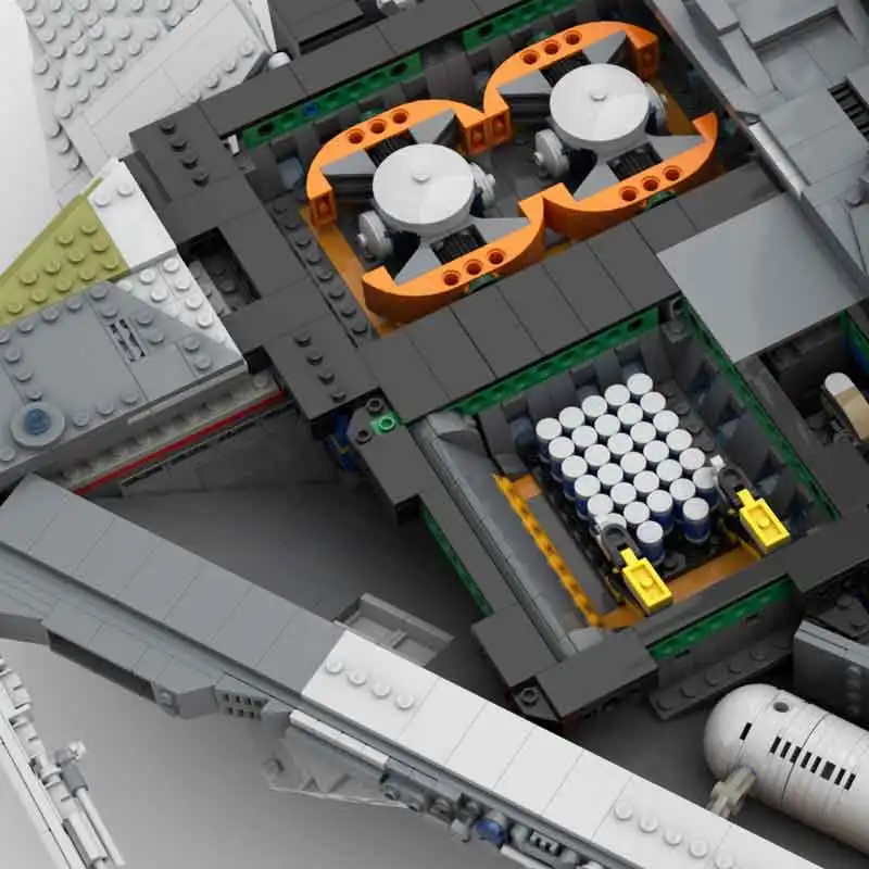 

MOC Star series Wars building block Space shuttle fighter gift toy krait Mk II nano star series building block set