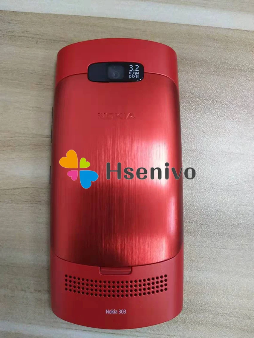 Разблокированный мобильный телефон Nokia asha 303 2,4 '3g Bluetooth MP3 сотовый телефон 1300 мАч